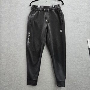 Legend Hawthrone Men Activewear Pants S Black Tech Jogger Logo Zipper 27" Inseam